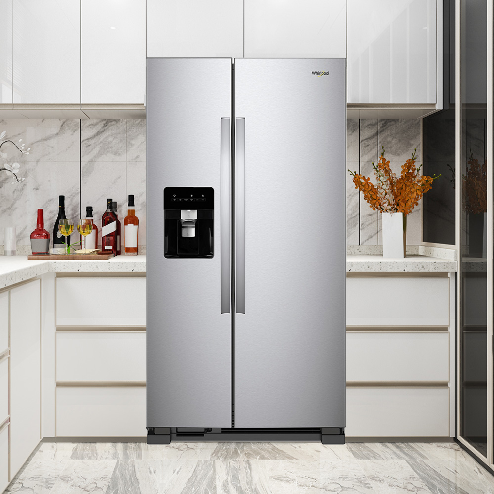 Nevecón 4 puertas Whirlpool 7501545587931 con 5 tecnologías, xpert inverter y con 592 litros de capacidad.